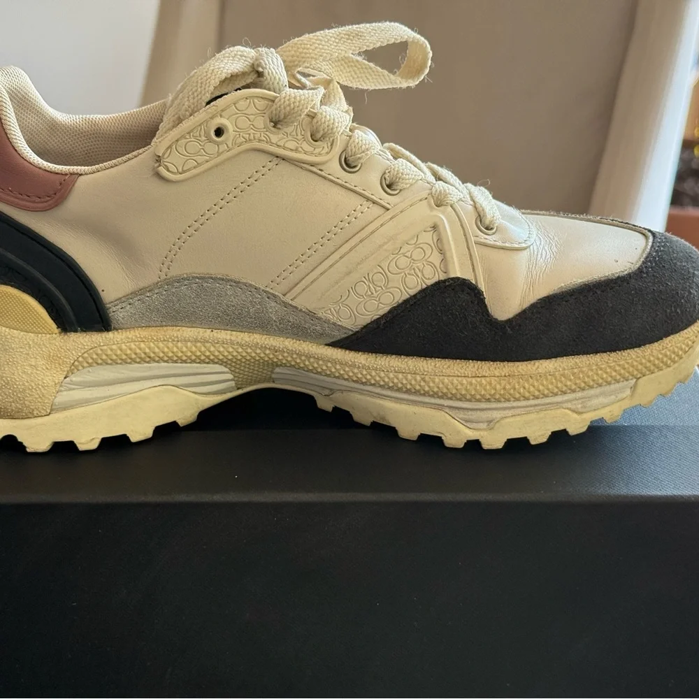 Coach Chalk and Dusty Rose Sneakers - Picture 2 of 4
